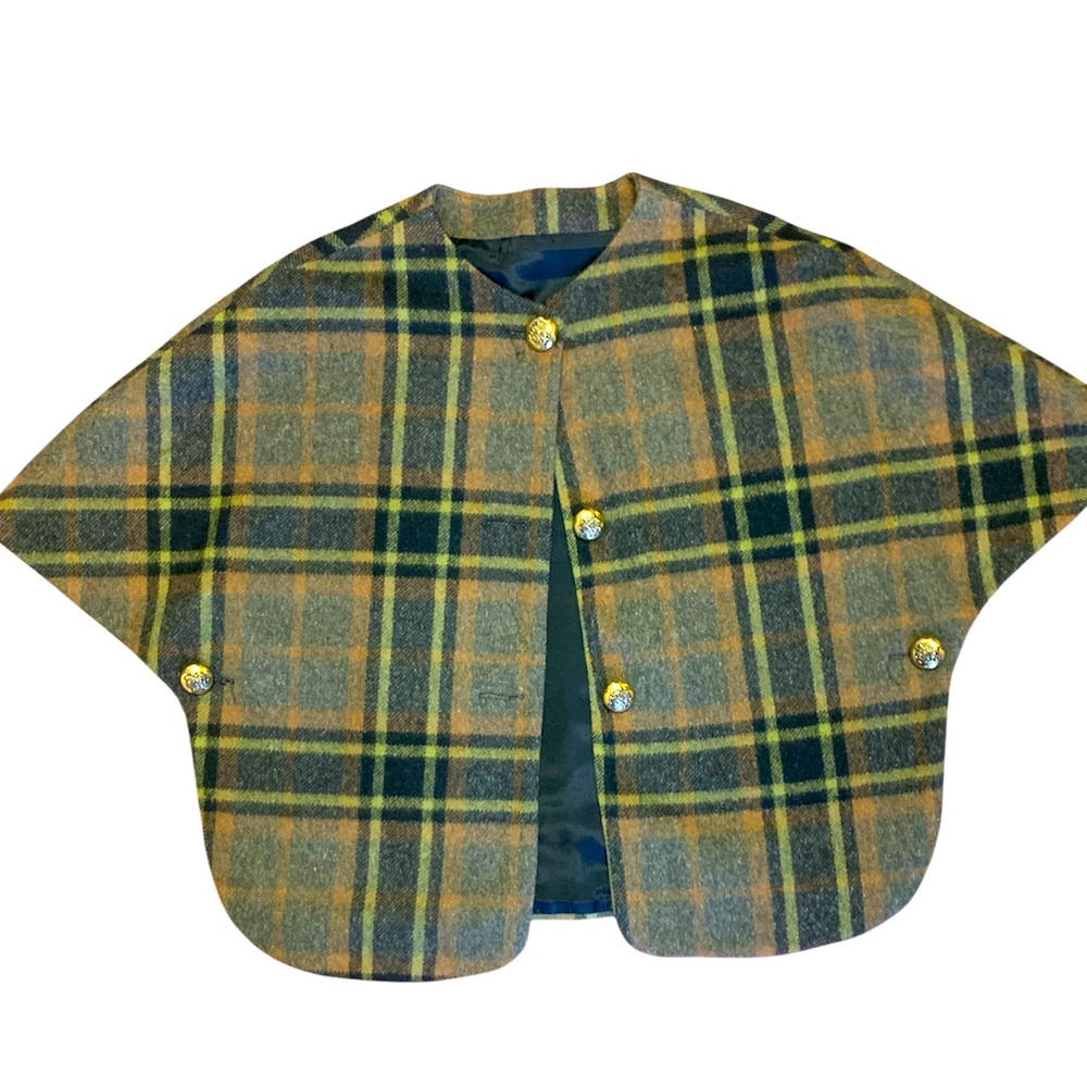 Vintage Tartan Cape